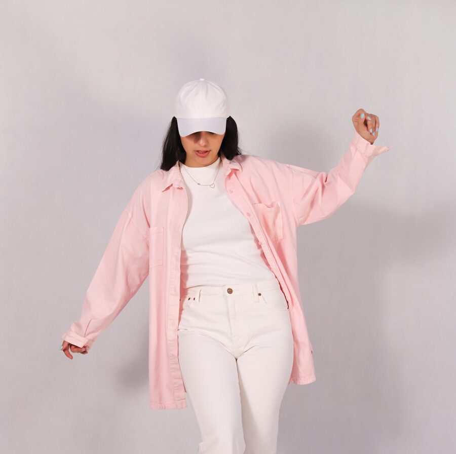 شومیز کتان صورتی - Image 3