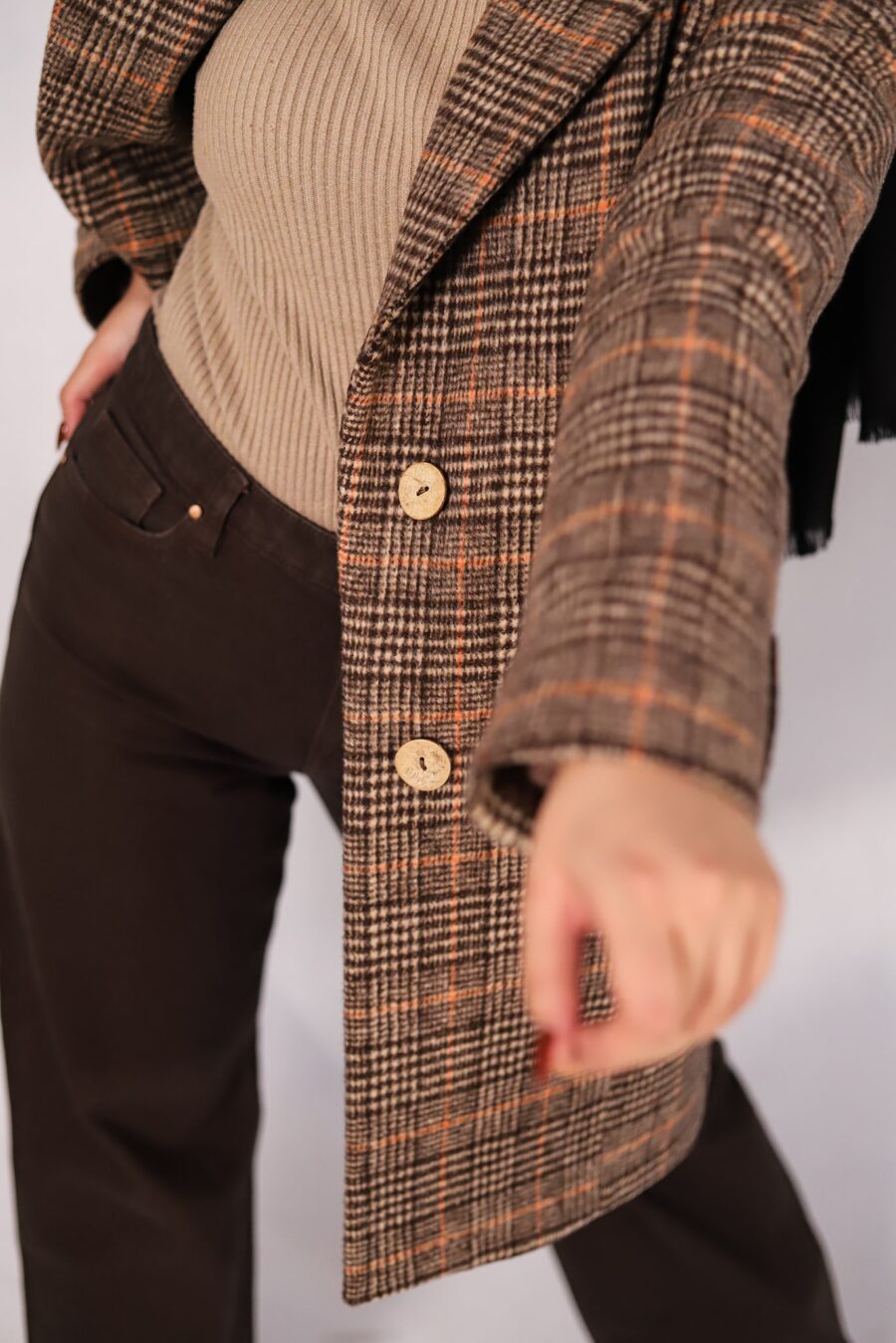 پالتو فوتر چهارخانه - Image 5