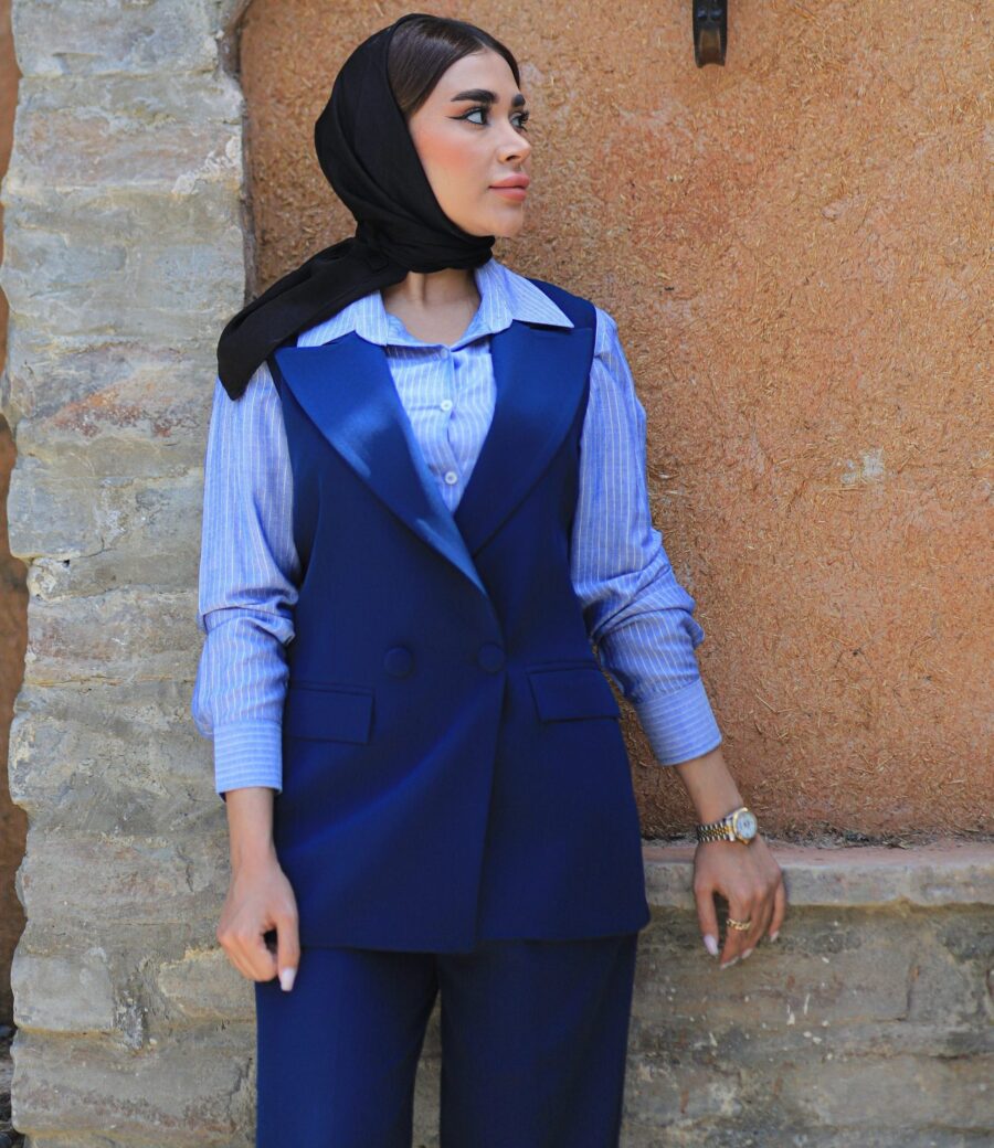 وست و شلوار کلاسیک کریپ کنزو - Image 2