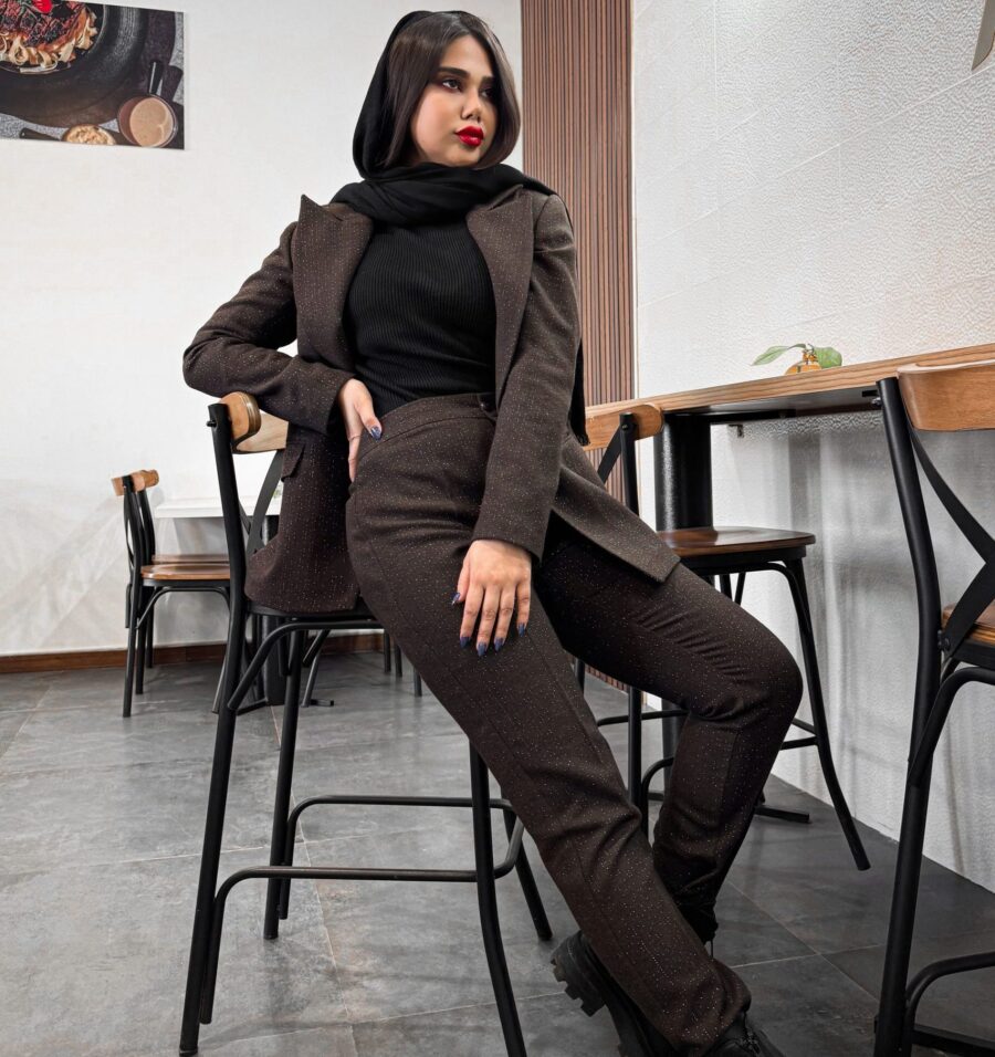 کت و شلوار زنانه پاییزه مدل شاین دار - Image 3