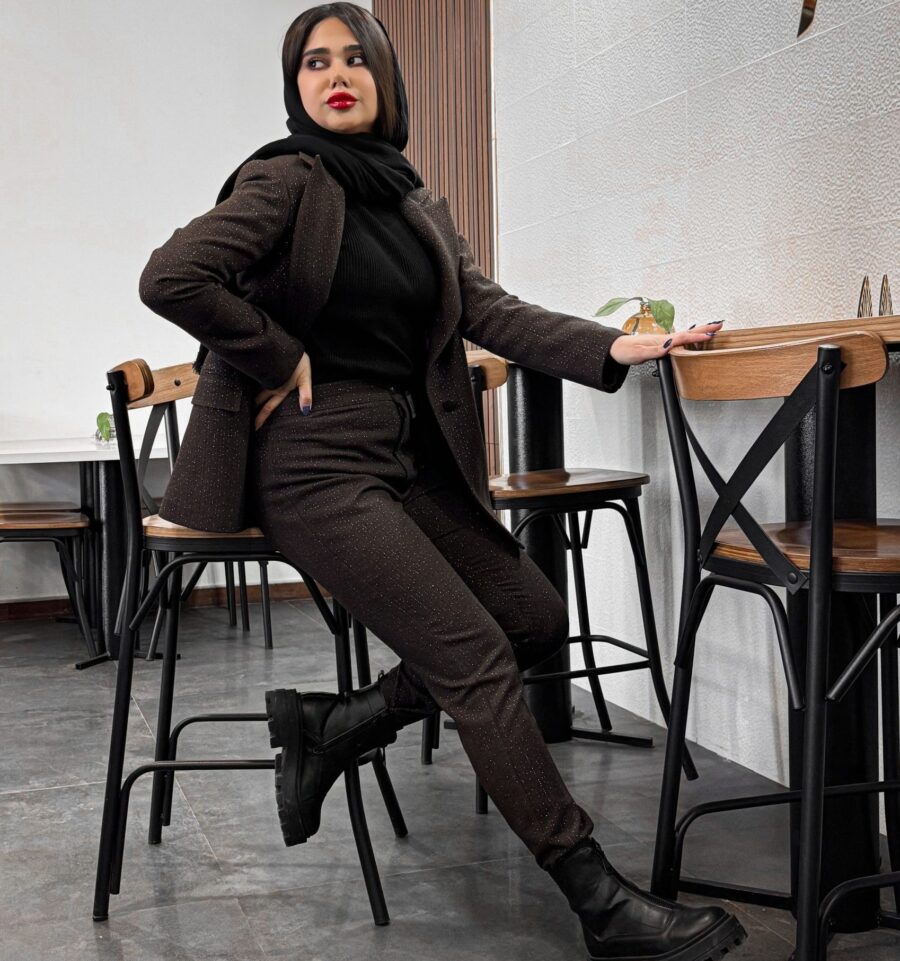 کت و شلوار زنانه پاییزه مدل شاین دار - Image 2