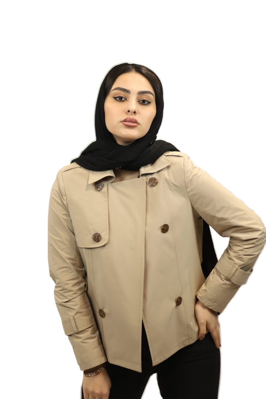 کراپ بارانی زنانه - Image 4