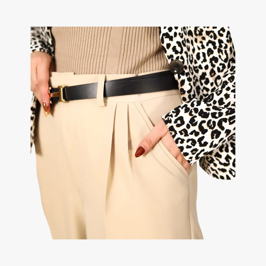 شلوار کریپ سوپر مازراتی پیله دار واید - Image 2