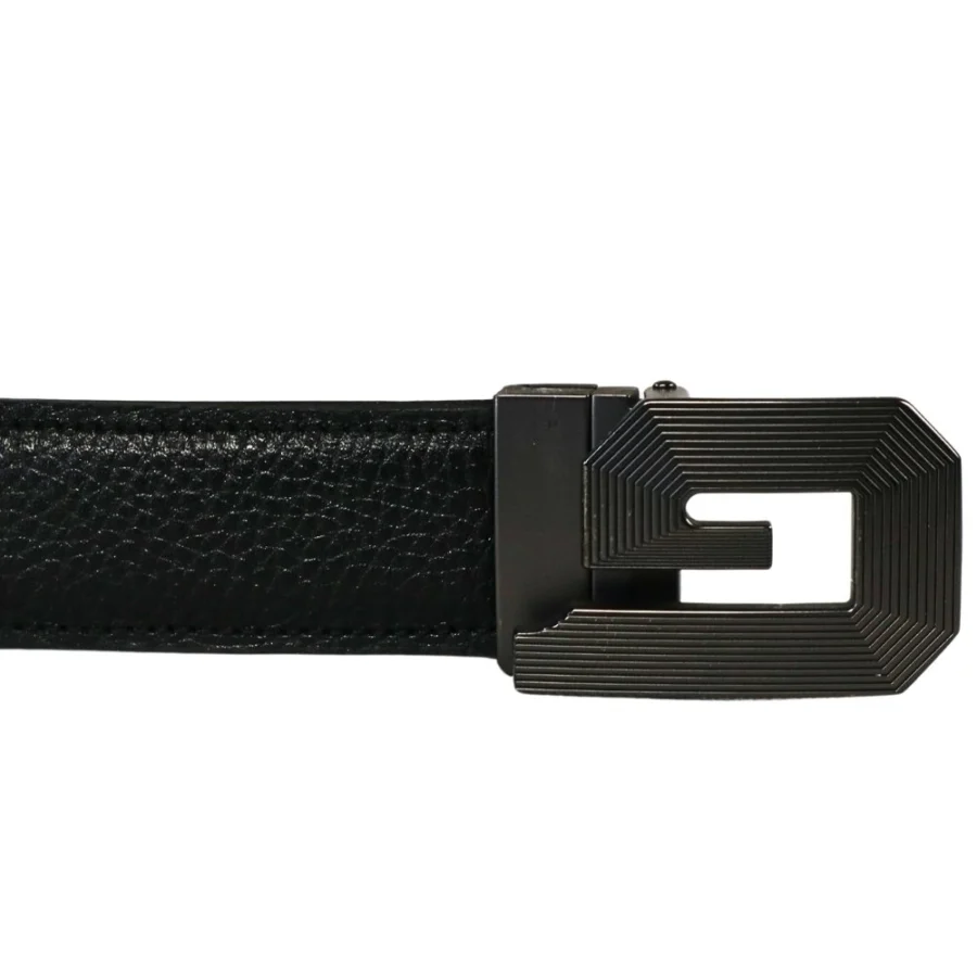 کمربند چرم مردانه طرح جی - Image 4
