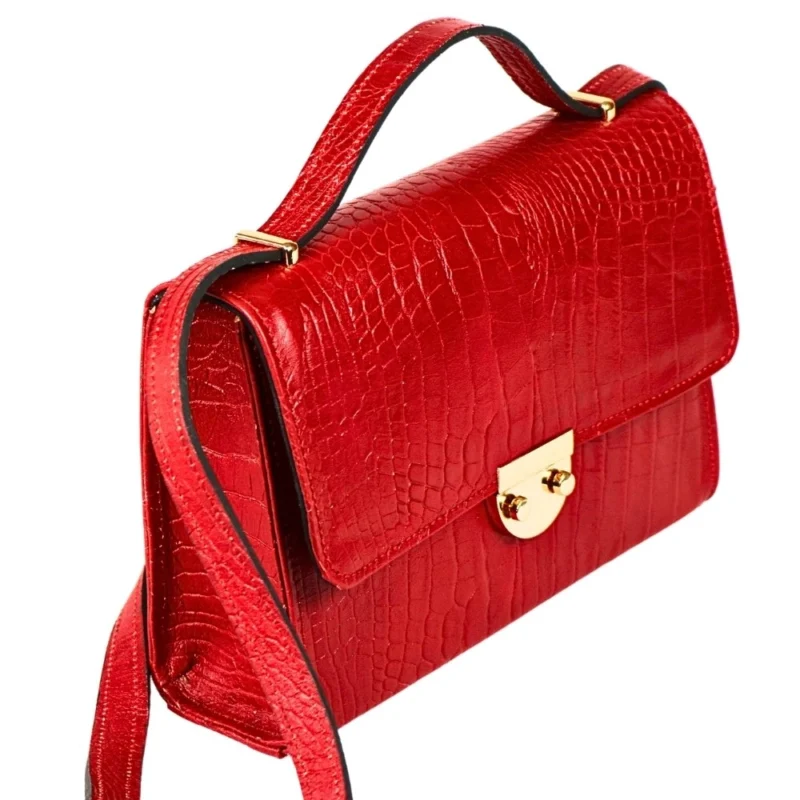 test 48 کیف چرم زنانه دستی، دوشی