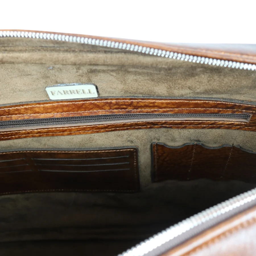 کیف اداری چرم فارل طرح پتینه مدل F153 - Image 3