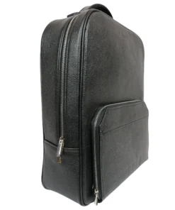 کیف کوله چرم مشکی ساده
