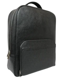 کیف کوله چرم مشکی ساده