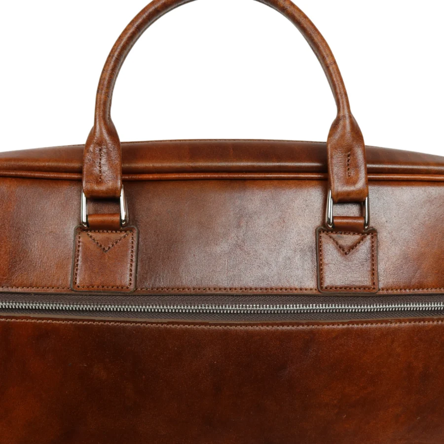 کیف اداری چرم فارل طرح پتینه مدل دیپلمات - Image 4