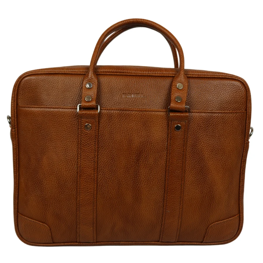 کیف اداری چرم فولیتر عسلی فارل مدل F649 - Image 4