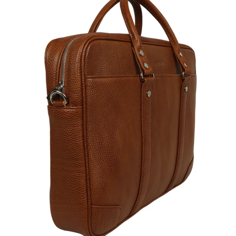 کیف اداری چرم فولیتر عسلی فارل مدل F649 - Image 2