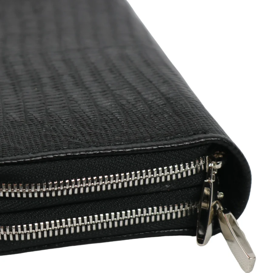 کیف پول زنانه چرم مدل دو زیپ