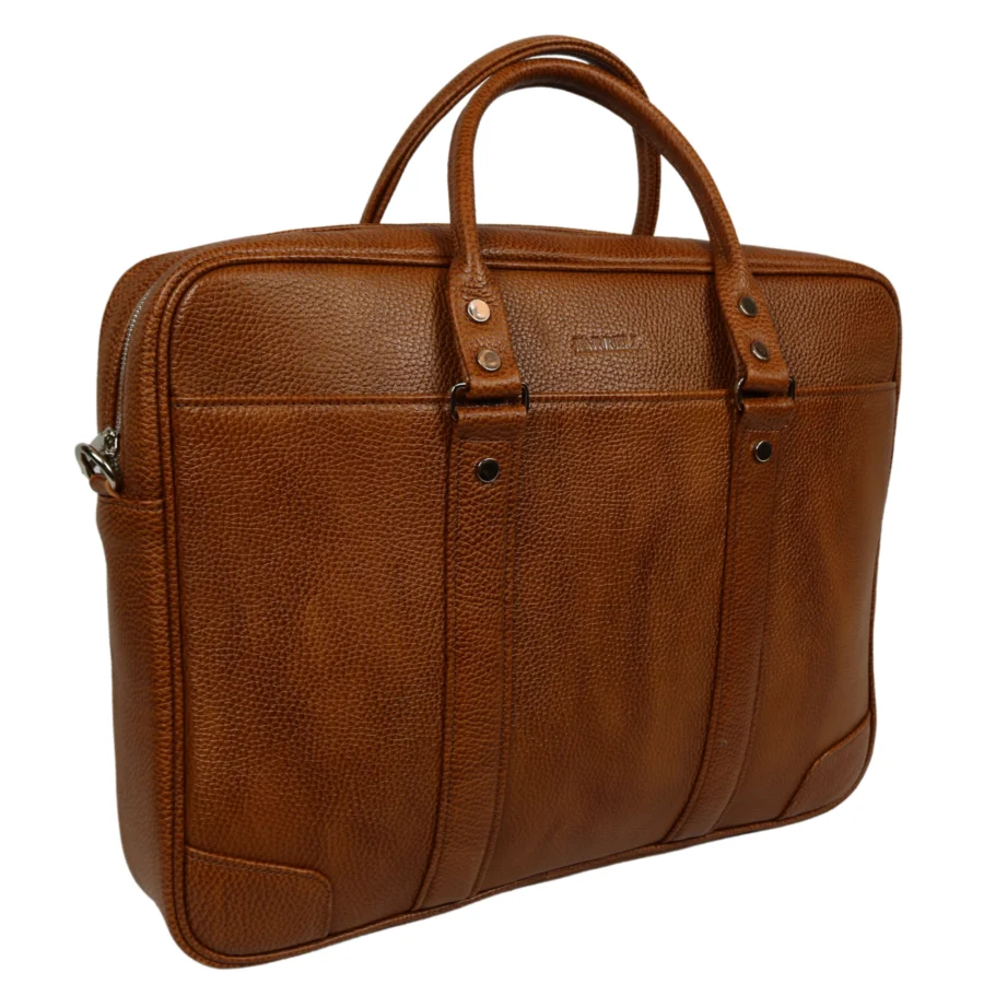 کیف اداری چرم فولیتر عسلی فارل مدل F649 - Image 5