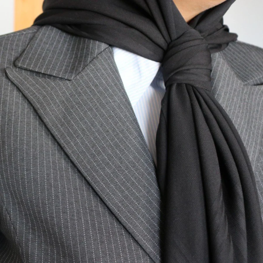 مانتو شلوار اداری زنانه فارل راه راه مدل 2025 - Image 11