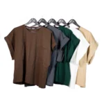 تی شرت زنانه فارل مدل ساده فری سایز اسپورت - Image 6