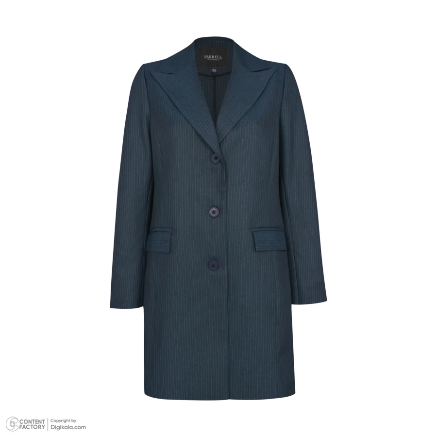 مانتو شلوار ادرای چهارخانه یقه بلیزر