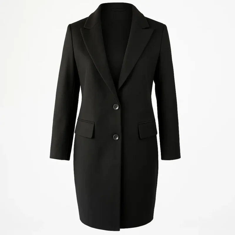 پالتو فوتر مشکی زنانه