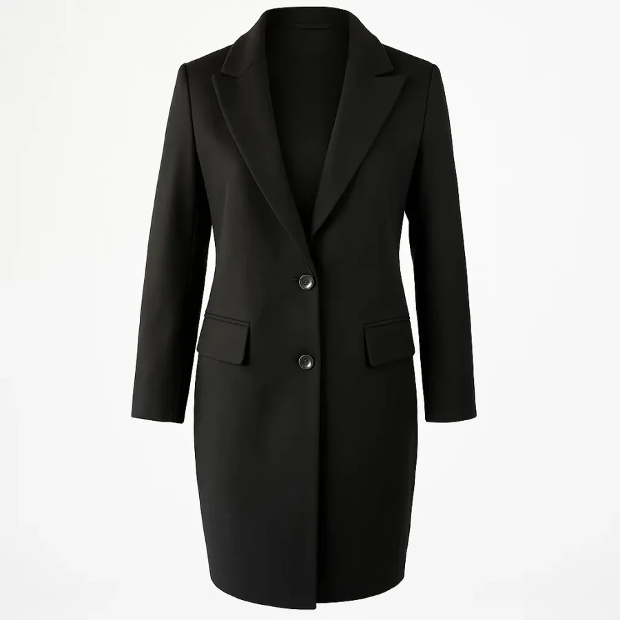 پالتو فوتر مشکی زنانه