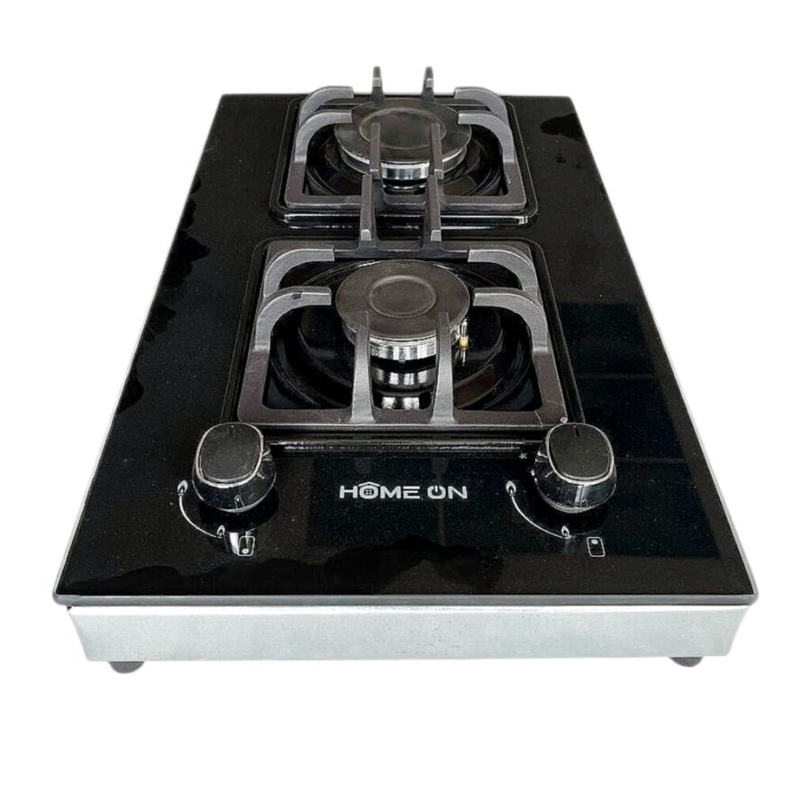 اجاق گاز صفحه ای هومان دو شعله عمودی رومیزی مدل آلما B1FV - Image 1