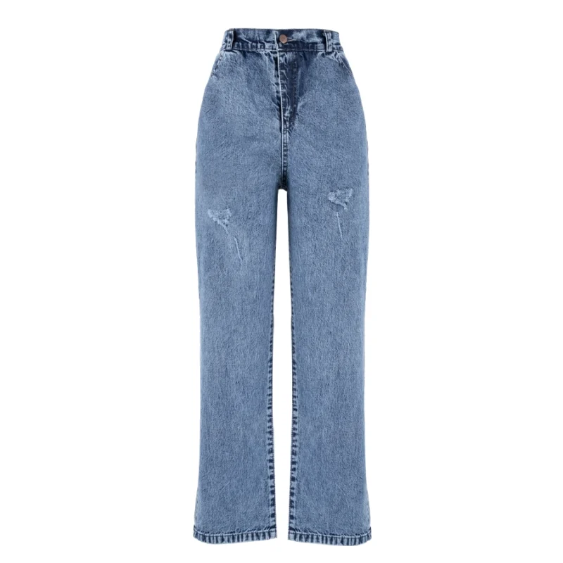 test 50 شلوار جین زنانه آبی کمر کش کد 2026