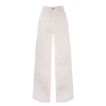 شلوار کتان زنانه شیری