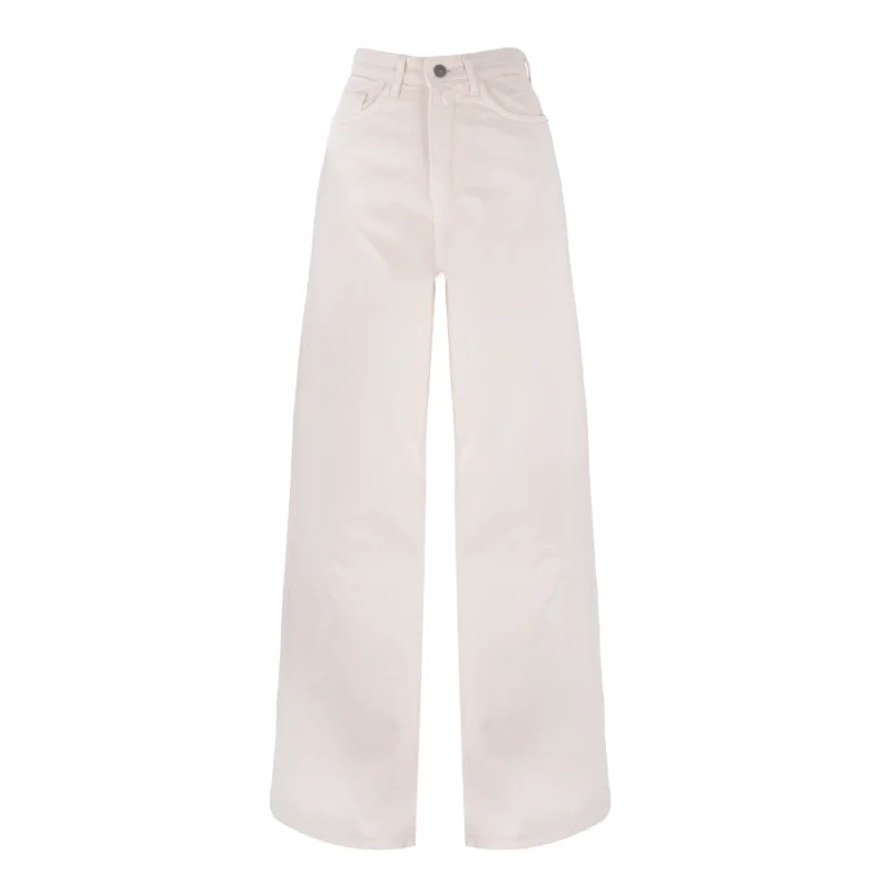 شلوار کتان زنانه شیری