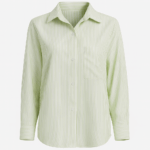 شومیز سبز راه راه زنانه فری سایز