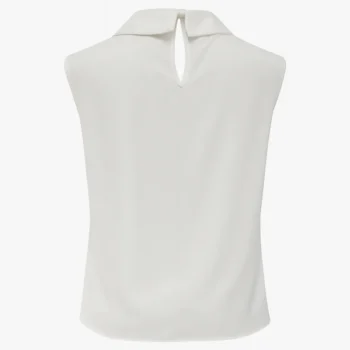 تاپ سفید کریپ زنانه فری سایز