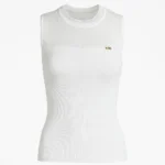 تاپ مجلسی فارل مدل یقه گرد سفید