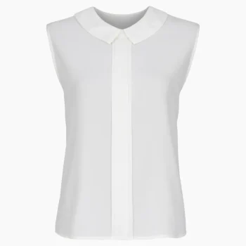 تاپ سفید کریپ زنانه فری سایز