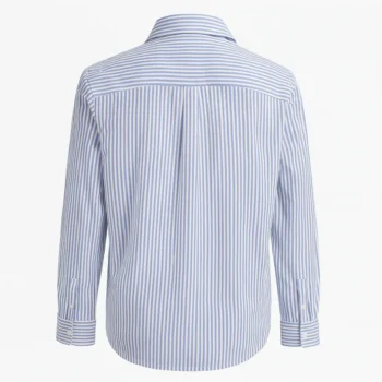 شومیز زنانه آبی راه راه فری سایز