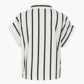 شومیز آستین کوتاه زنانه راه راه فری سایز