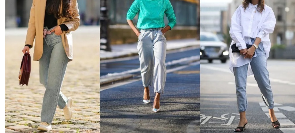 استایل با شلوار مام فیت