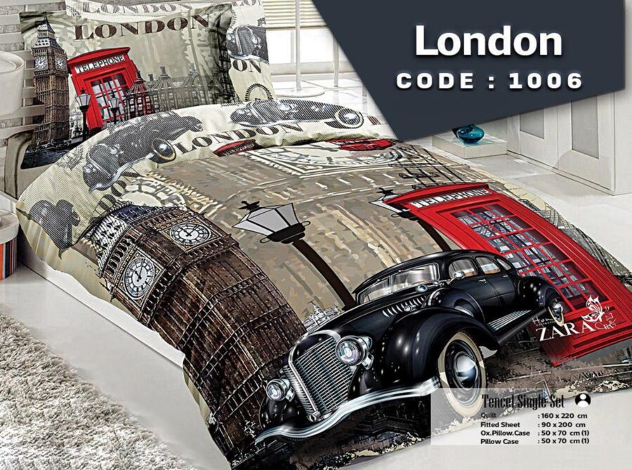ست لحاف یک نفره مدل LONDON