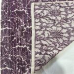 حوله حمام بنفش دو رو طرح 70*140