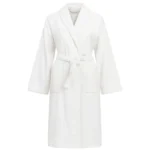 تن پوش زنانه فارل سفید ساده کلاهدار