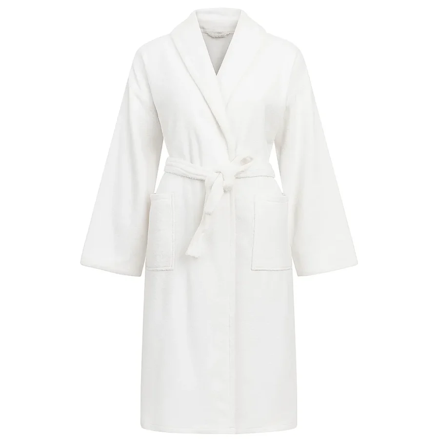 تن‌ پوش زنانه فارل سفید ساده کلاهدار - Image 1