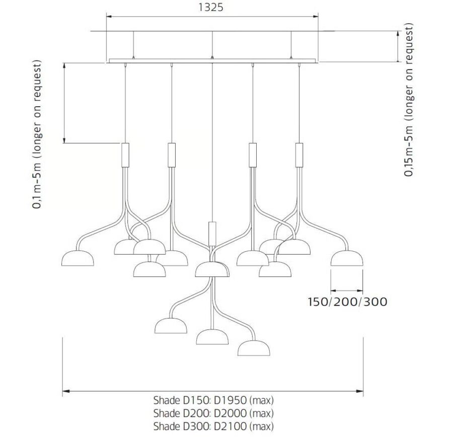 چراغ آویز فارل مدل Curve مدل Bulb-type و Bowl-type - Image 6