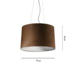 چراغ آویز فارل مدل وِلوِت کد F738 - Image 5