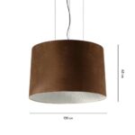 چراغ آویز فارل مدل وِلوِت کد F738 - Image 6