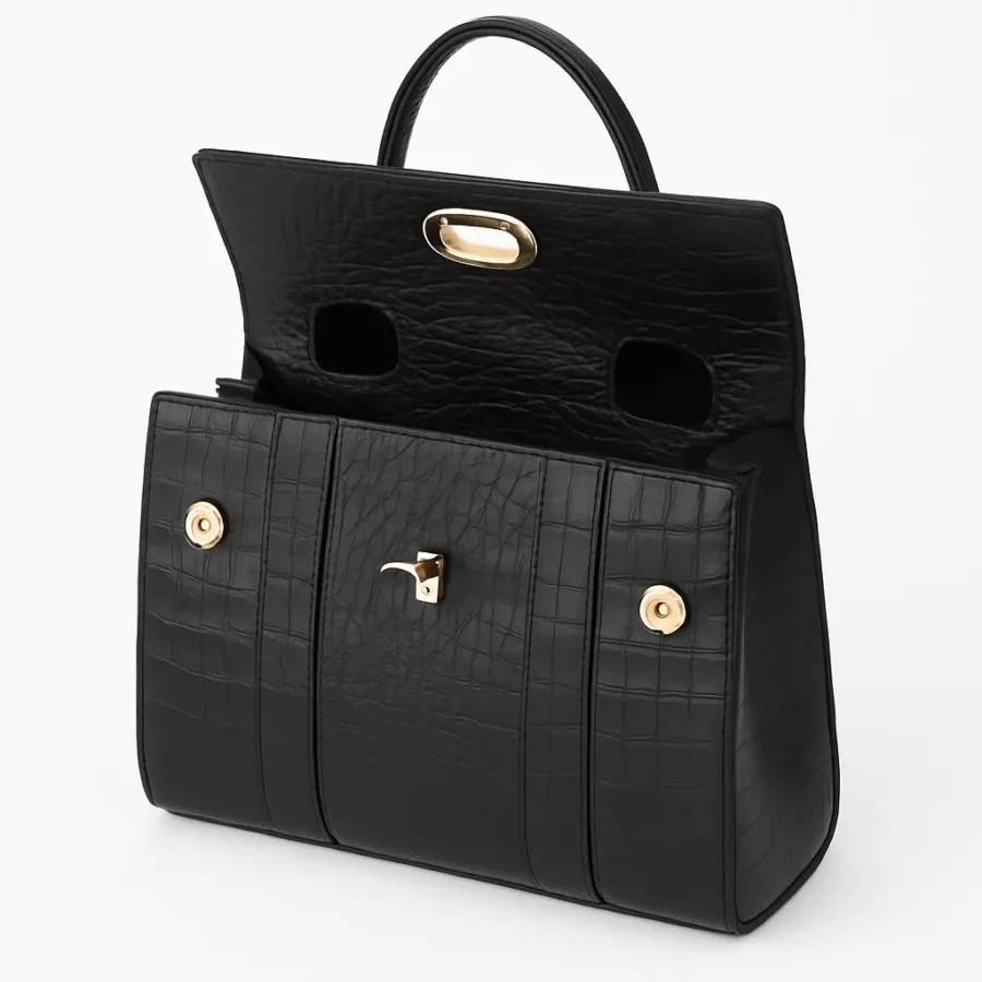 کیف زنانه دستی چرم فارل کد F820 - Image 3