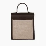 کیف زنانه چرم و حصیری دستی، دوشی مدل F825