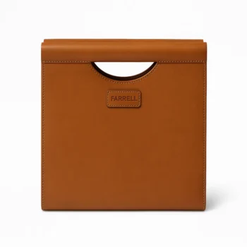 کیف زنانه دسته چوبی چرم کد F815