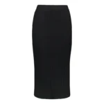 دامن بافت راسته زنانه مشکی کد F87