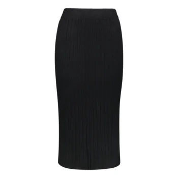 دامن بافت راسته زنانه مشکی کد F87