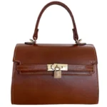 کیف دستی زنانه چرم اصل فارل طرح هرمس