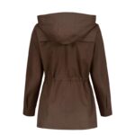 کاپشن بارانی کلاهدار زنانه فارل کد F178