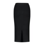 دامن بافت راسته زنانه مشکی فارل کد F87