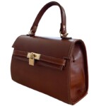 کیف دستی زنانه چرم اصل فارل طرح هرمس