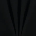 یقه سه سانت آستین کوتاه تریکو (بافت ریز) مشکی زنانه فارل